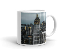 “New York” – White glossy mug