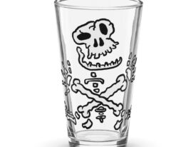 Skull & Crossbones (Last Laugh) – Shaker pint glass