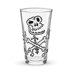 Skull & Crossbones (Last Laugh) - Shaker pint glass