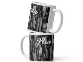 New York City – White glossy mug