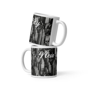 New York City - White glossy mug