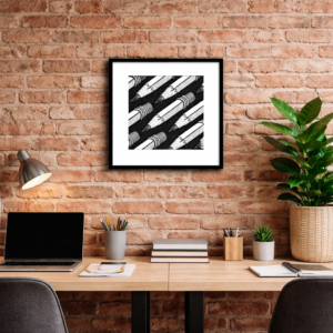 Drawn Together by ELT! -- 14"x14" Fine Art Print