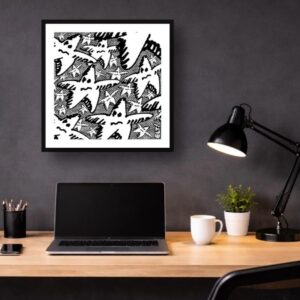 "Hollywood" by ELT! -- 14" x 14" Fine Art Print