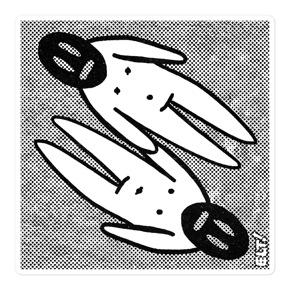 "Double Down" by ELT! -- vinyl stickers