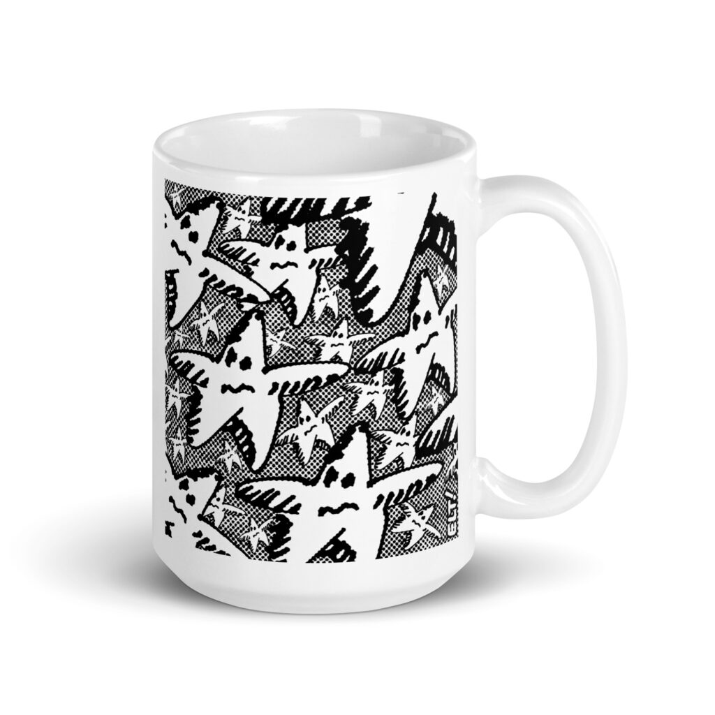 "Hollywood" by ELT! -- White glossy mug